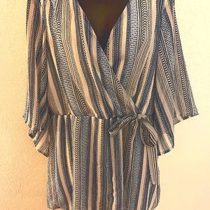 White and blue Jumpsuit